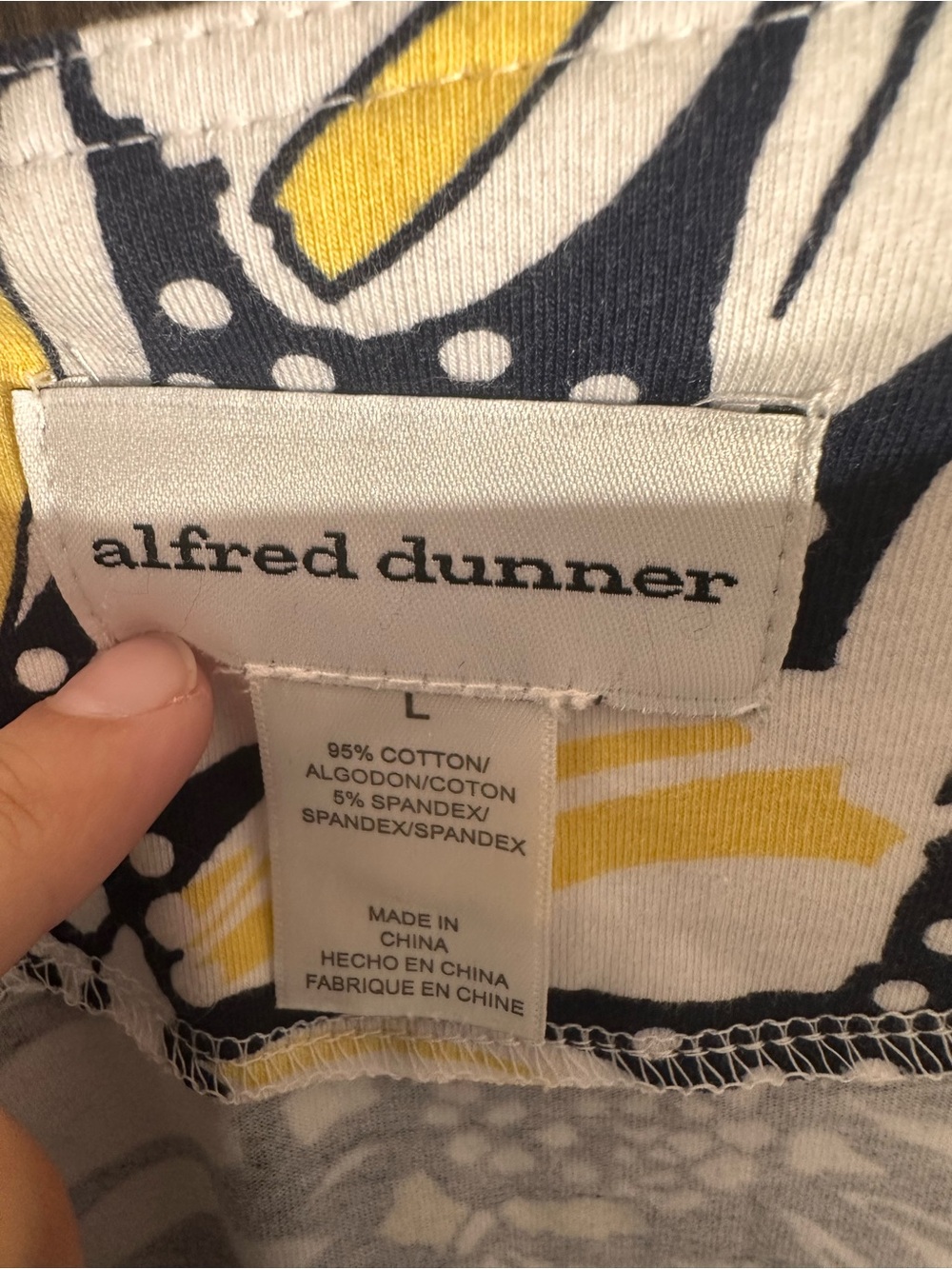 Alfred dunner size large long sleeve top - Picture 2 of 4